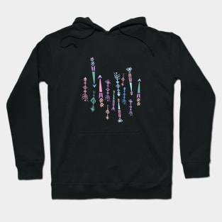 Boho arrow pattern - Pastel Colour Palette Hoodie